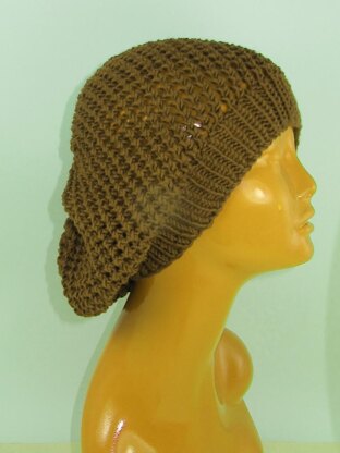 Simple Chunky Lacey Tam Slouch Hat