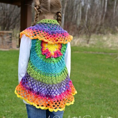 Girls Butterfly Mandala Vest