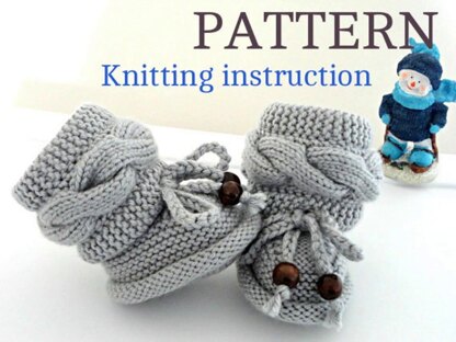 Knitting Pattern Baby Booties Cinderella