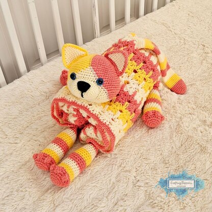 3in1 Calico Cat Baby Blanket Pattern