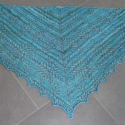 Ice Queen shawl - knitting pattern