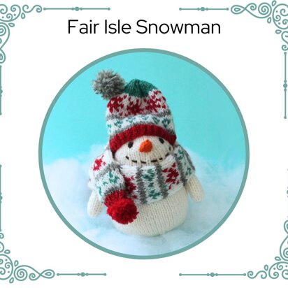 Fair Isle Snowman