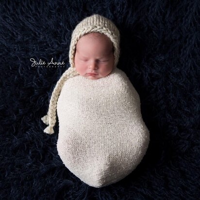 Newborn Bonnet Chunky Photography Prop Baby Hat