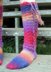 Rainbows and Laces, crochet socks