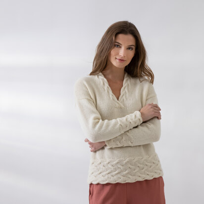 Violet Pullover in String Dolcetto DK PDF