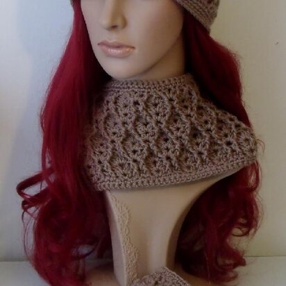 Hat with Cable & Eyelet Design - Slouch or Beanie