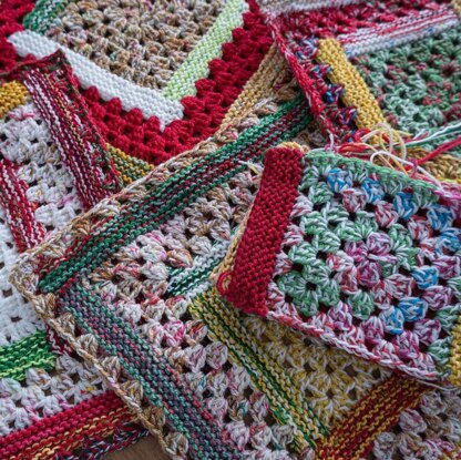 When granny square meets garter stitch