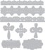 Sizzix Thinlits Dies By Luisa Elena Guillen-K 8/Pkg - Cruzes Y Bordes