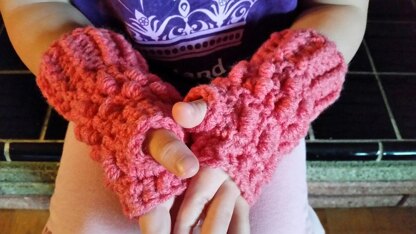 Jelly Beanie Fingerless Gloves