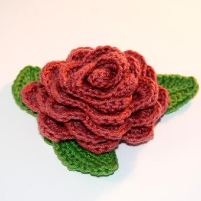 Rose and Leaves Embellishment