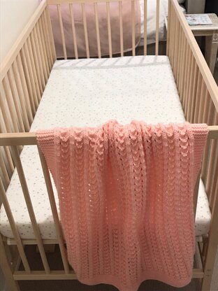 pink cot blanket