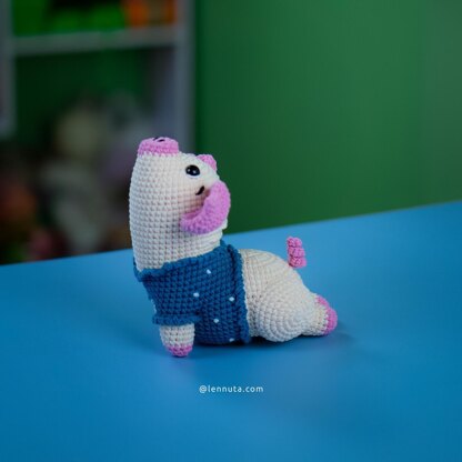 Cute Yoga Pig Amigurumi