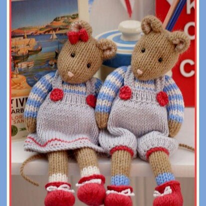 MJT Little Gems 2 'CORNISH Mice' - knitting pattern