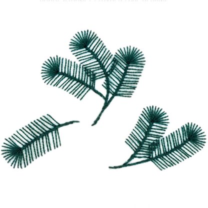 Rico Stick and Stitch Fir Branches Embroidery Kit
