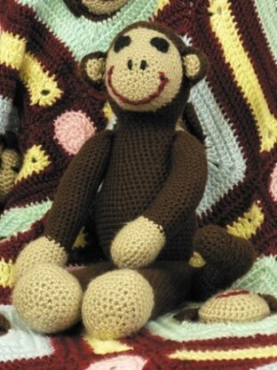 Monkey Toy in Caron Simply Soft - Downloadable PDF