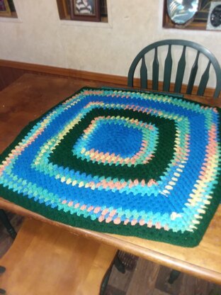 Granny square blanket