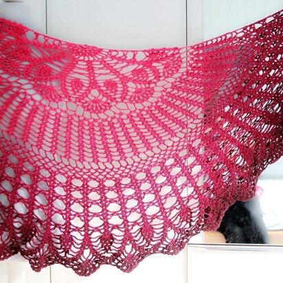 Triangular shawl "dreamcatcher"