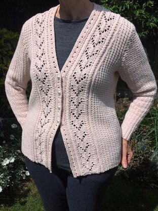 Textured V Neck Cardigan