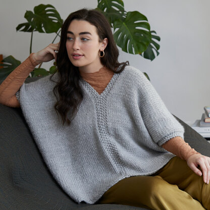 "Clara" - Cape and Poncho Knitting Pattern Women in Debbie Bliss Merion by Debbie Bliss