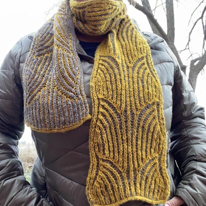 Broadleaf Brioche Scarf & Wrap