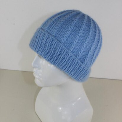 Fluffy Fishermans Rib Beanie Hat