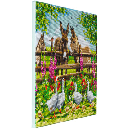 Crystal Art Farmyard Family, 40x50cm Diamond Painting Kit