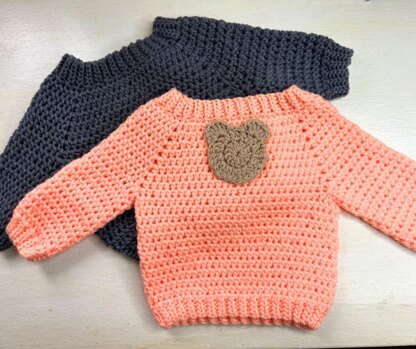 Baby Raglan Sweater Pattern