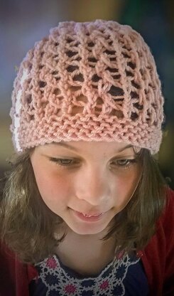 Twisted Trellis Lace Beanie