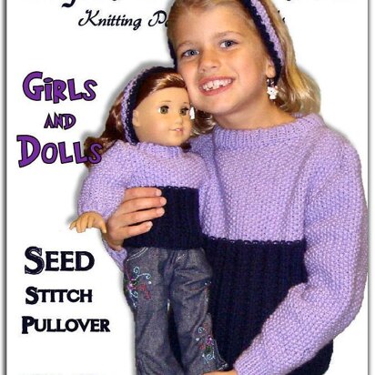 Matching Girl and Doll sweaters. American Girl Doll. AG 