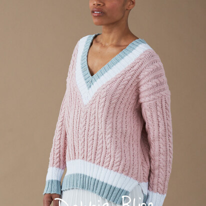 Patsy Jumper - Knitting Pattern For Women in Debbie Bliss Cotton DK