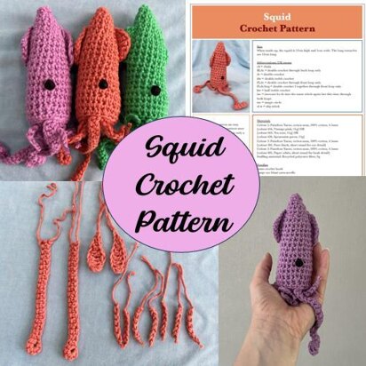 Squid Crochet Pattern