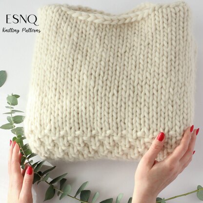 Chunky sweater Frosty in Moss stitch (cm)