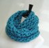 Chunky Cowl with open lattice pattern