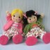 Polly and Kate - Knitted Dolls