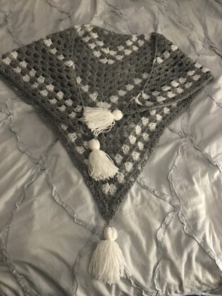 Newsprint Granny Shawl