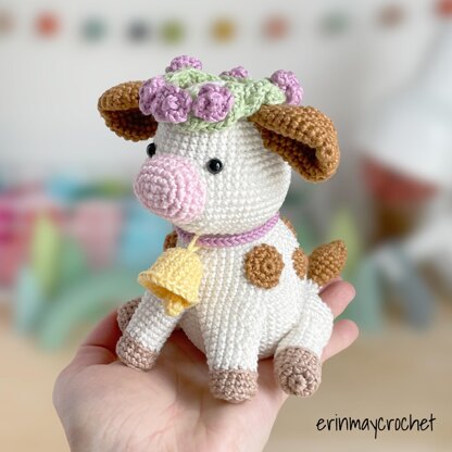 Clover the Cow Amigurumi Crochet Pattern