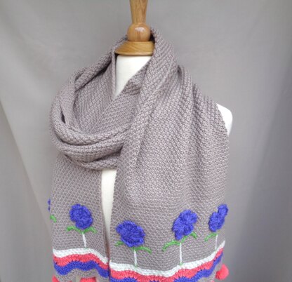 Winter Blooms Scarf