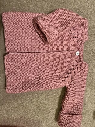 Norwegian fir top down cardigan