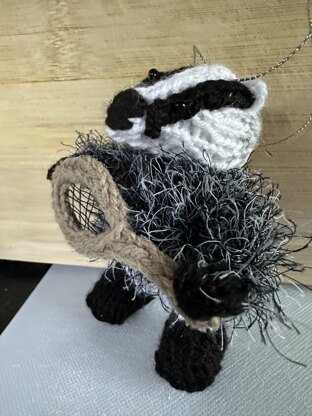 Mini Badger Playing Tennis Ferrero Rocher/Lindor Chocolate Cover/Stuffed/Hanging ornament/Toy