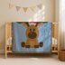 X-Mas Reindeer Blue Blanket C2C Santa Christmas Throw C2C CROCHET PATTERN