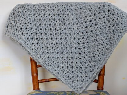 Granny Filet Crochet Baby Blanket Pattern