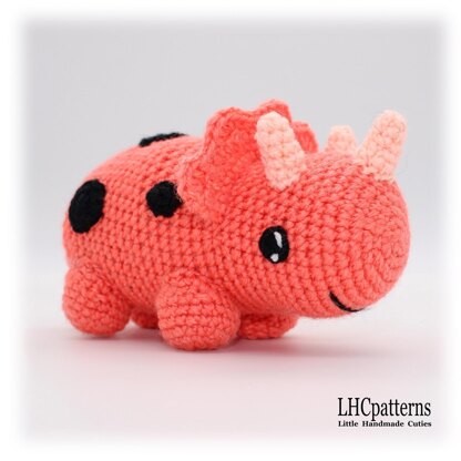 Triceratops Dinosaur Crochet Pattern