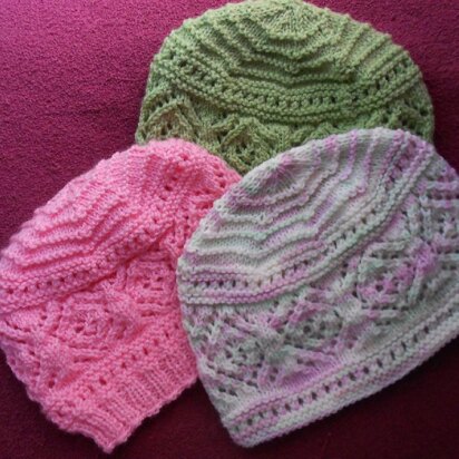 Rosie's Lace Hat - knitting pattern