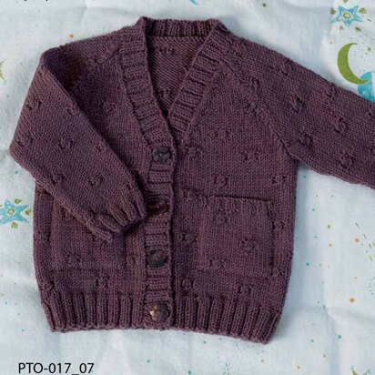 Lang Merino 150 Baby Cardigan in Lang Yarns - PTO-017_07 - Downloadable PDF - knitting pattern