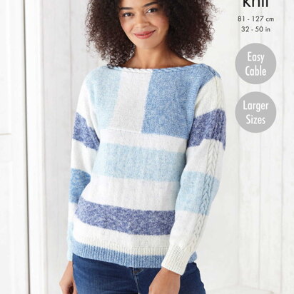 Sweater and Jacket Knitted in King Cole Harvest DK - 5788 - Downloadable PDF