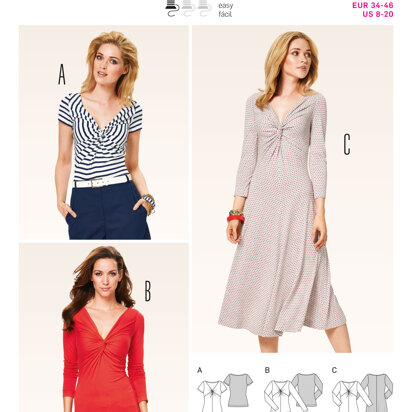 Burda Style Dresses Sewing Pattern B6911 - Paper Pattern, Size 8-20 (34-46)