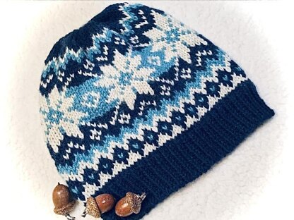 Graphic Selbu Knit Hat