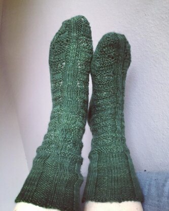 Mixture worsted socks