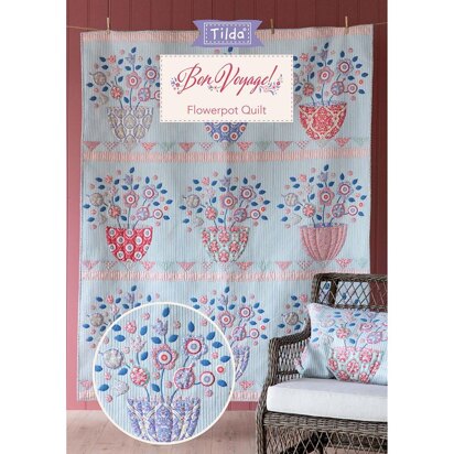 Tilda Flowerpot Quilt - Downloadable PDF
