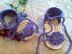 Purple Flower Tie Sandals